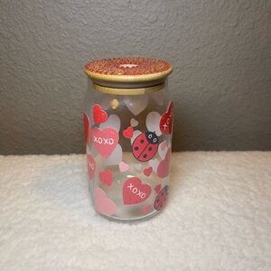 Valentine’s Day gift with hearts and lady bugs.
